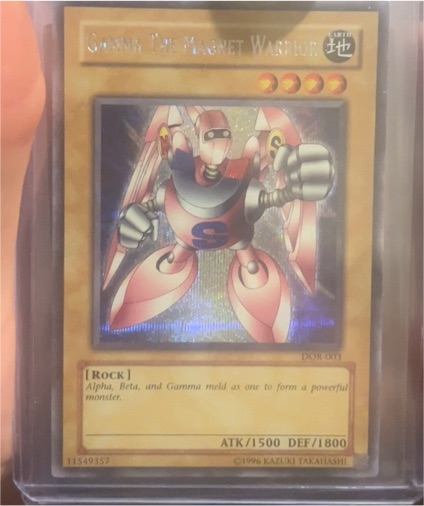 2003 Yu-Gi-Oh! DOR-003 Gamma the Magnet Warrior — front