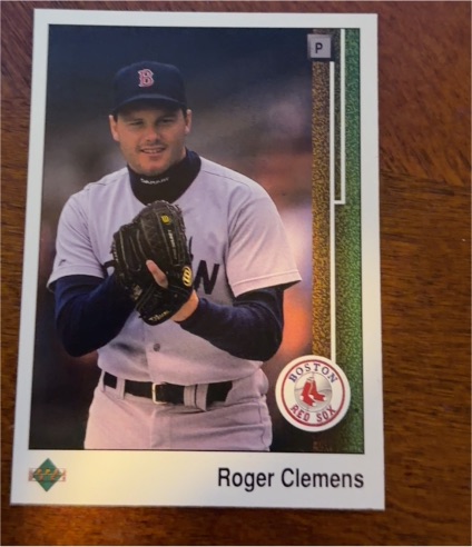 1989 Upper Deck #195 Roger Clemens Boston Red Sox — front