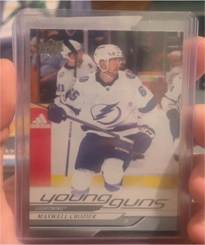 2024-25 Upper Deck Series 1 Young Guns #218 Maxwell Crozier — front