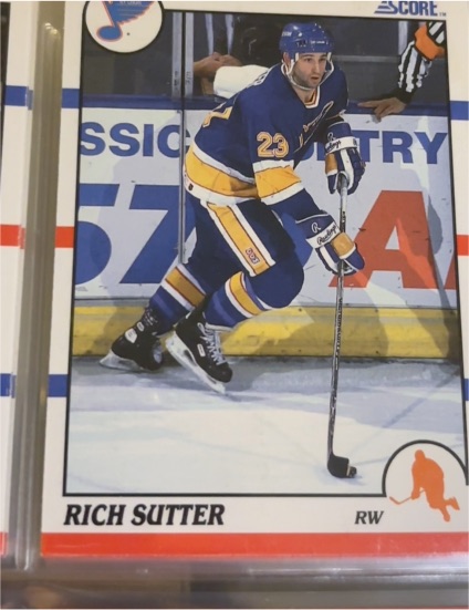 1990-91 Score #281 Rich Sutter — front