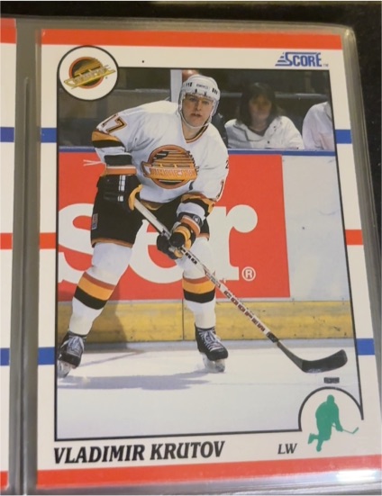 1990-91 Score #273 Vladimir Krutov — front