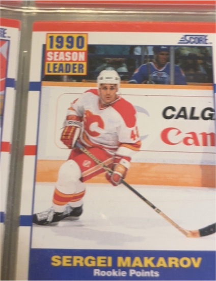 1990-91 Score #350 Sergei Makarov — front