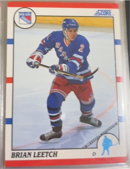 1990-91 Score #225 Brian Leetch — front