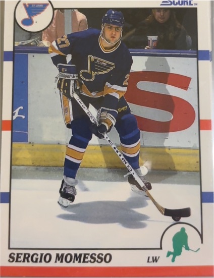 1990-91 Score #224 Sergio Momesso — front