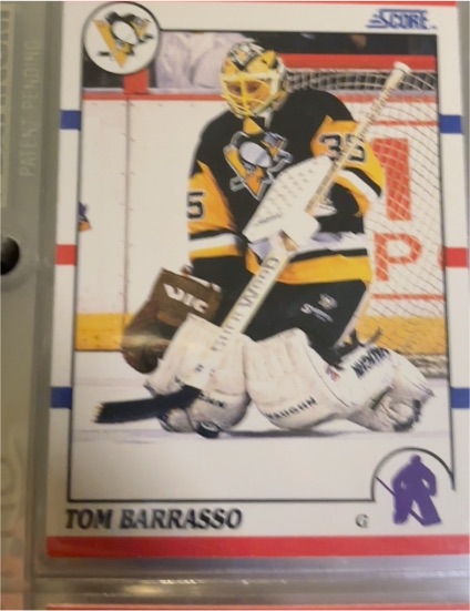 1990-91 Score #121 Tom Barrasso — front