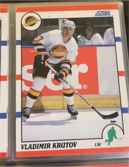 1990-91 Score #273 Vladimir Krutov — front