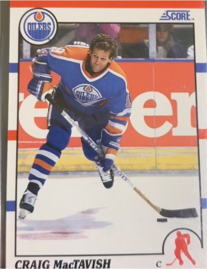 1990-91 Score #258 Craig MacTavish — front