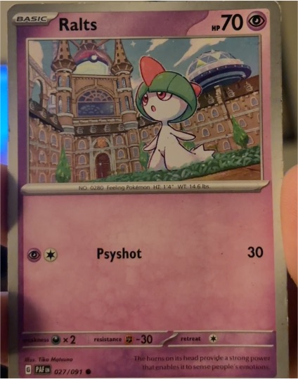 2024 Pokémon TCG Paldean Fates #027 Ralts — front