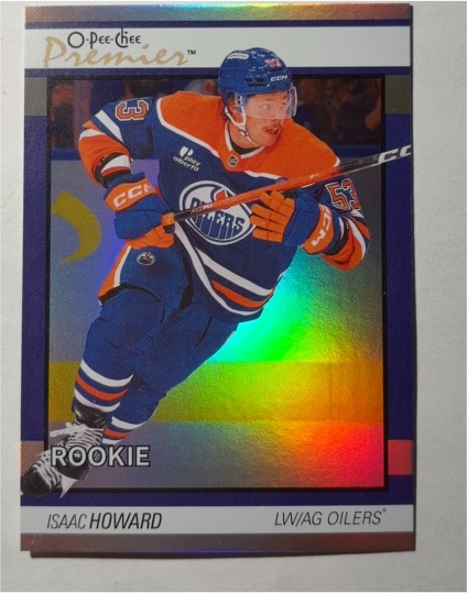 2025-26 O-Pee-Chee Premier #P-97 Isaac Howard — front