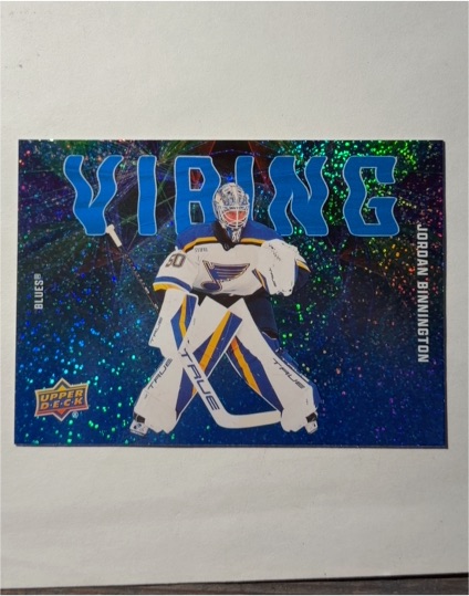 2025-26 Upper Deck Series 2 #VB-1 Jordan Binnington — front