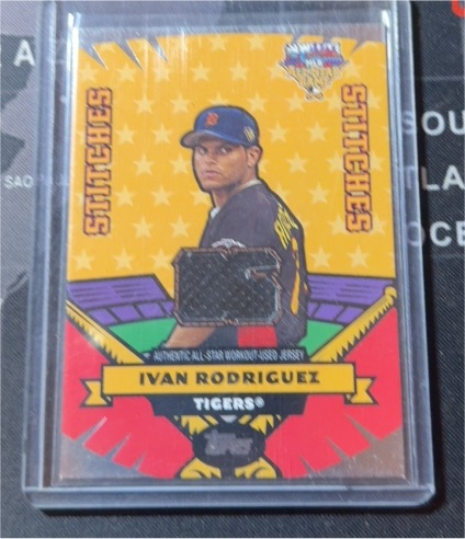 2006 Topps Updates All Star Stitches #AS-IR Ivan Rodriguez — front