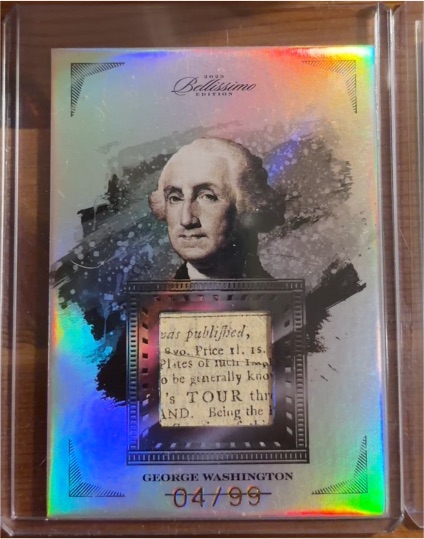 2023 Bellissimo Edition #59 George Washington Document Relic — front