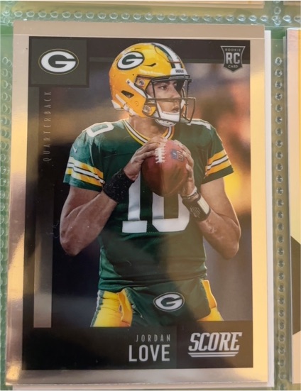 2020 Panini Chronicles Score Update #444 Jordan Love Rookie Card — front