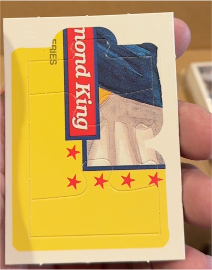 1989 Donruss #61 Warren Spahn Diamond King Puzzle Piece — front