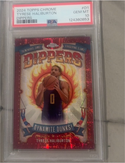 2024 Topps Chrome #D1 Tyrese Haliburton Dippers — front