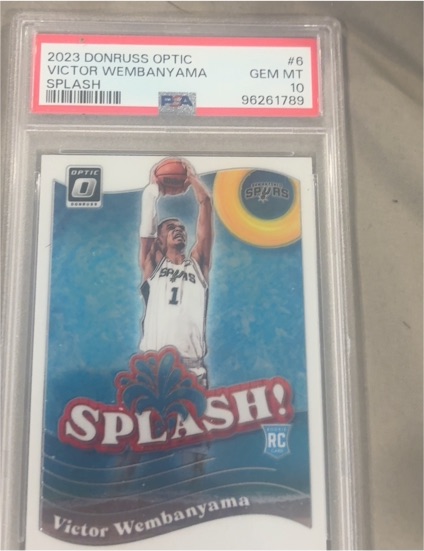 2023 Donruss Optic #6 Victor Wembanyama Splash — front