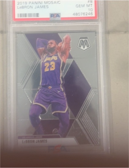 2019 Panini Mosaic #8 LeBron James — front
