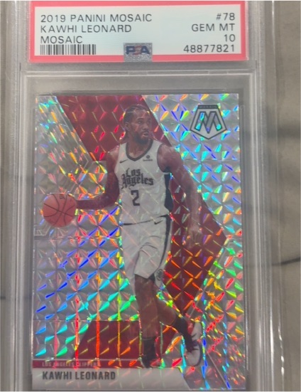 2019 Panini Mosaic #78 Kawhi Leonard — front