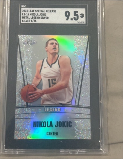 2023 Leaf Special Release #LS-16 Nikola Jokic Metal Legend Silver — front