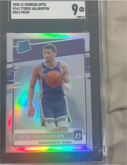 2020-21 Donruss Optic #162 Tyrese Haliburton — front