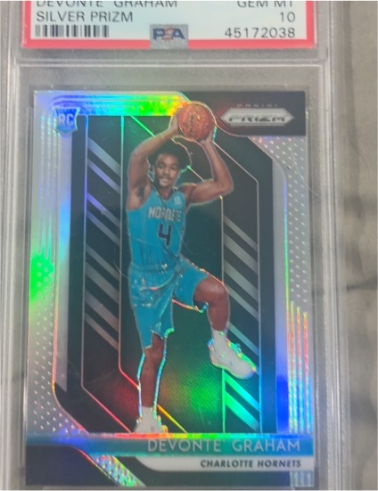 2018-19 Panini Prizm #288 Devonte Graham Silver Prizm Rookie — front