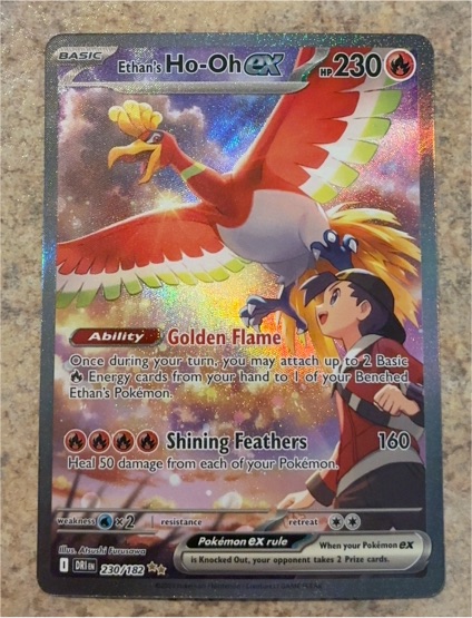 2025 Pokemon Ethan's Ho-Oh ex 230/182 — front