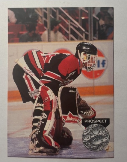 1991-92 Pro Set Platinum #252 Dominik Hasek Rookie Card — front