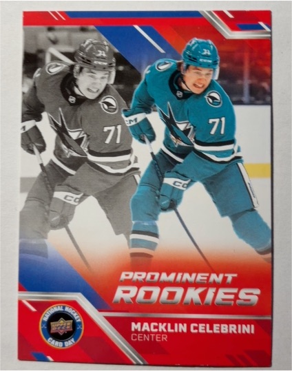 2025 Upper Deck National Hockey Card Day #NHCD-1 Macklin Celebrini — front