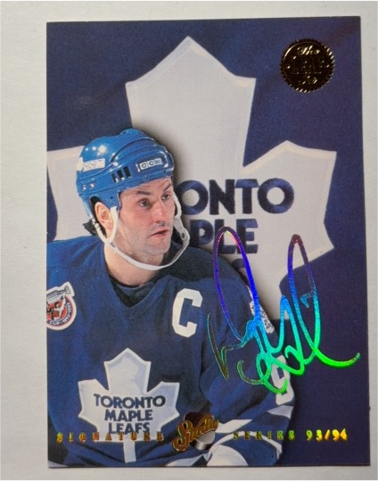1993-94 Leaf Studio Signature Series #1 Doug Gilmour — front