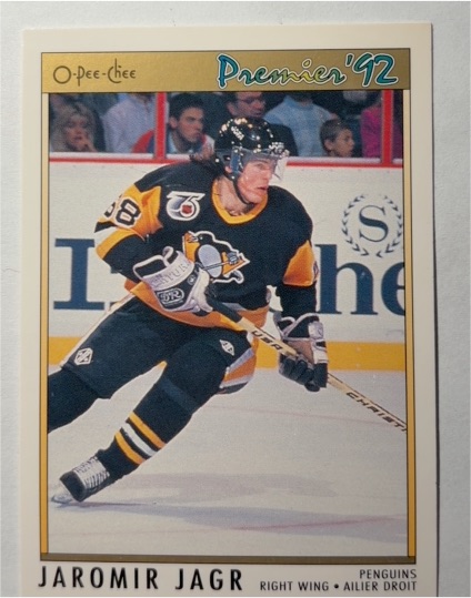 1991-92 O-Pee-Chee Premier #24 Jaromir Jagr Pittsburgh Penguins — front