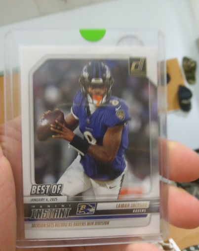 2025 Panini Donruss Best of Instant #INS-LJN Lamar Jackson — front