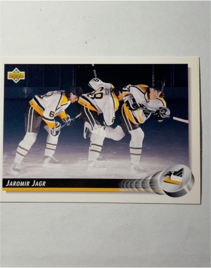 1992-93 Upper Deck #28 Jaromir Jagr Pittsburgh Penguins — front