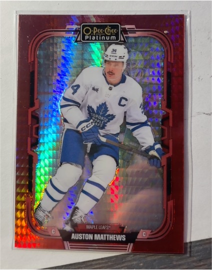 2024-25 O-Pee-Chee Platinum #193 Auston Matthews — front