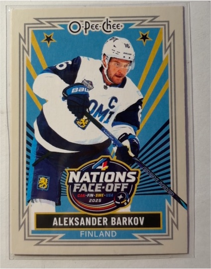 2025-26 O-Pee-Chee #514 Aleksander Barkov Finland — front