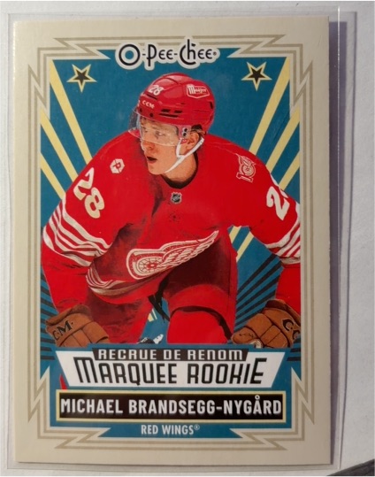2025-26 O-Pee-Chee #584 Michael Brandsegg-Nygård Marquee Rookie — front
