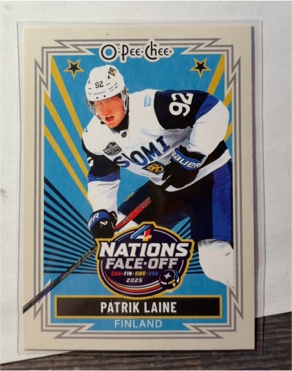 2025-26 O-Pee-Chee Retro 4 Nations Face-Off #512 Patrik Laine — front