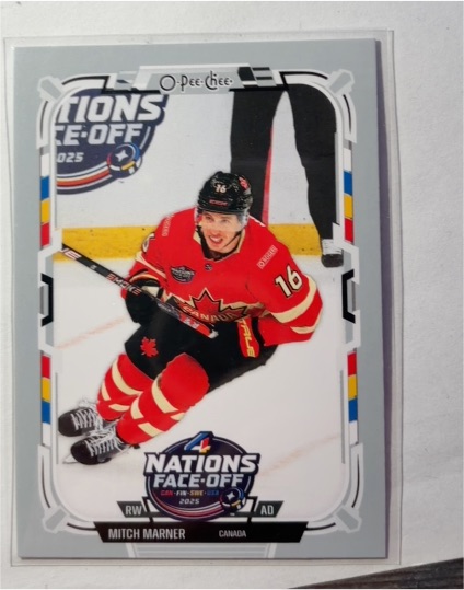 2025-26 O-Pee-Chee 4 Nations Face-Off #519 Mitch Marner — front