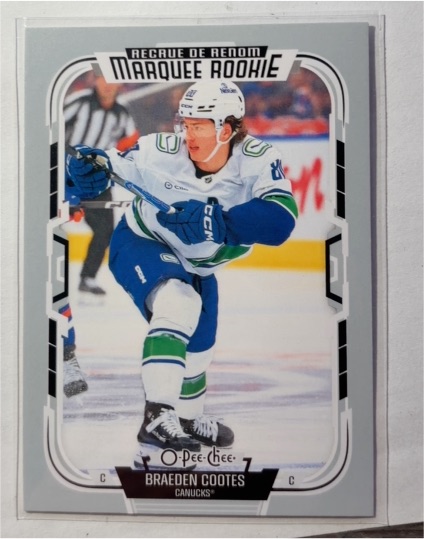 2025-26 O-Pee-Chee #599 Braeden Cootes — front