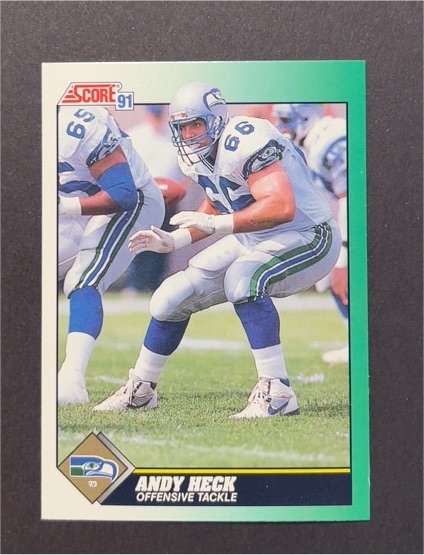1991 Score #266 Andy Heck — front
