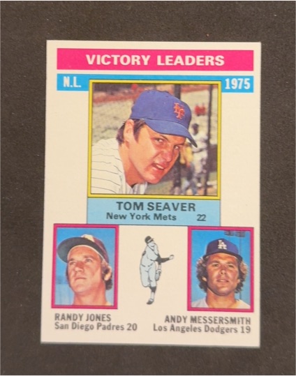 1976 Topps #199 NL Victory Leaders Tom Seaver — front