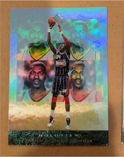 1995-96 SP Premium Collection Holoview #14 Hakeem Olajuwon — front