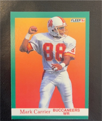 1991 Fleer #370 Mark Carrier — front