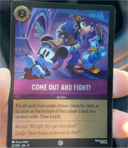 Disney Lorcana Winterspell #62 Come Out and Fight! — front