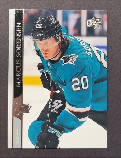 2020-21 Upper Deck #400 Marcus Sorensen San Jose Sharks — front