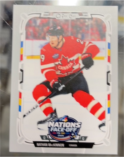 2025-26 O-Pee-Chee #516 Nathan MacKinnon 4 Nations Canada — front
