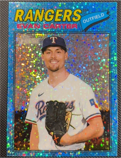 2025 Topps Heritage #496 Evan Carter — front