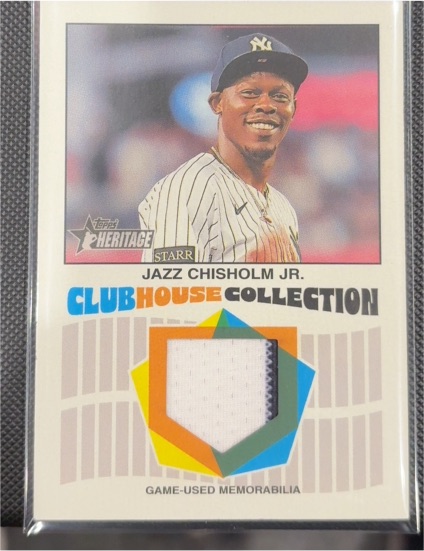 2026 Topps Heritage Clubhouse Collection #CCR-JCJ Jazz Chisholm Jr. — front