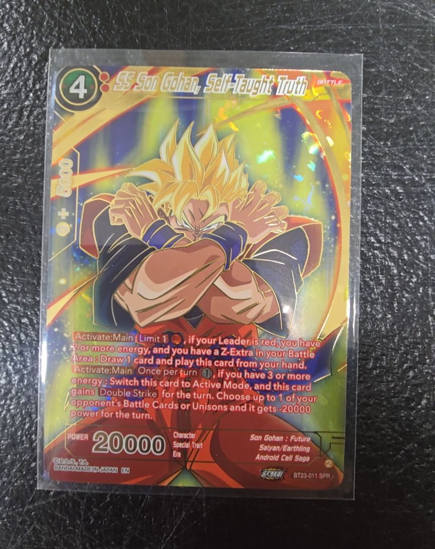 Dragon Ball Super Masters SS Son Gohan, Self-Taught Truth BT23-011 SPR — front