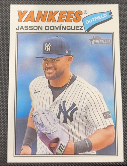 2026 Topps Heritage #104 Jasson Domínguez — front