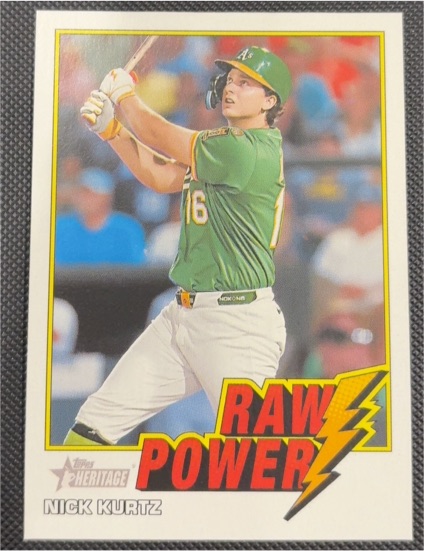 2026 Topps Heritage Raw Power #RP-NK Nick Kurtz — front